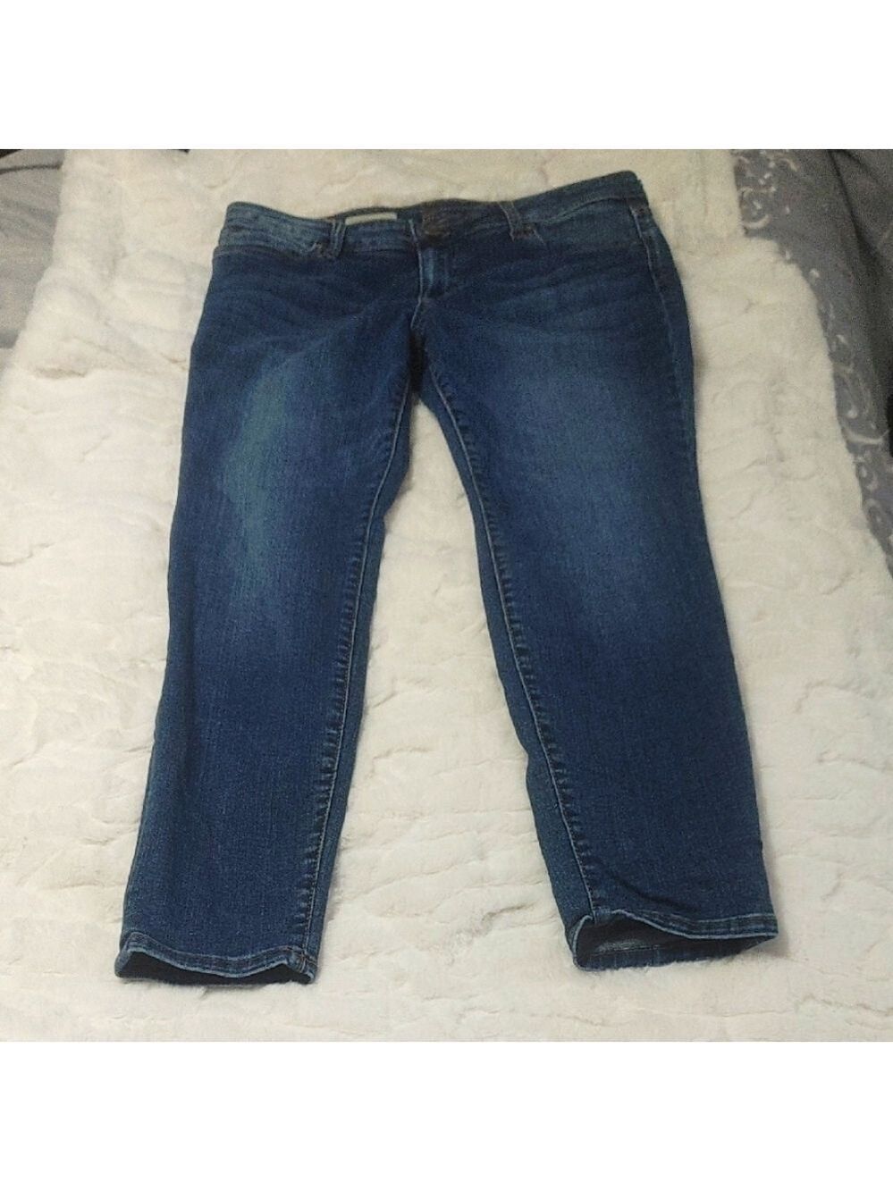 Kut From The Kloth Blue Ankle Cropped Toothpick Skinny Jeans 10P